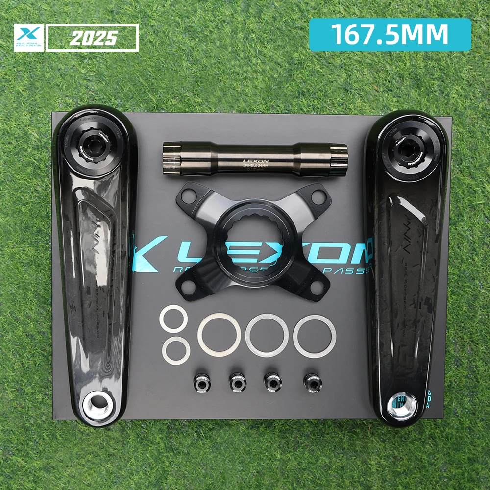 LEXON ロードフルカーボンクランク 超軽量325g 24mmチタンスピンドル