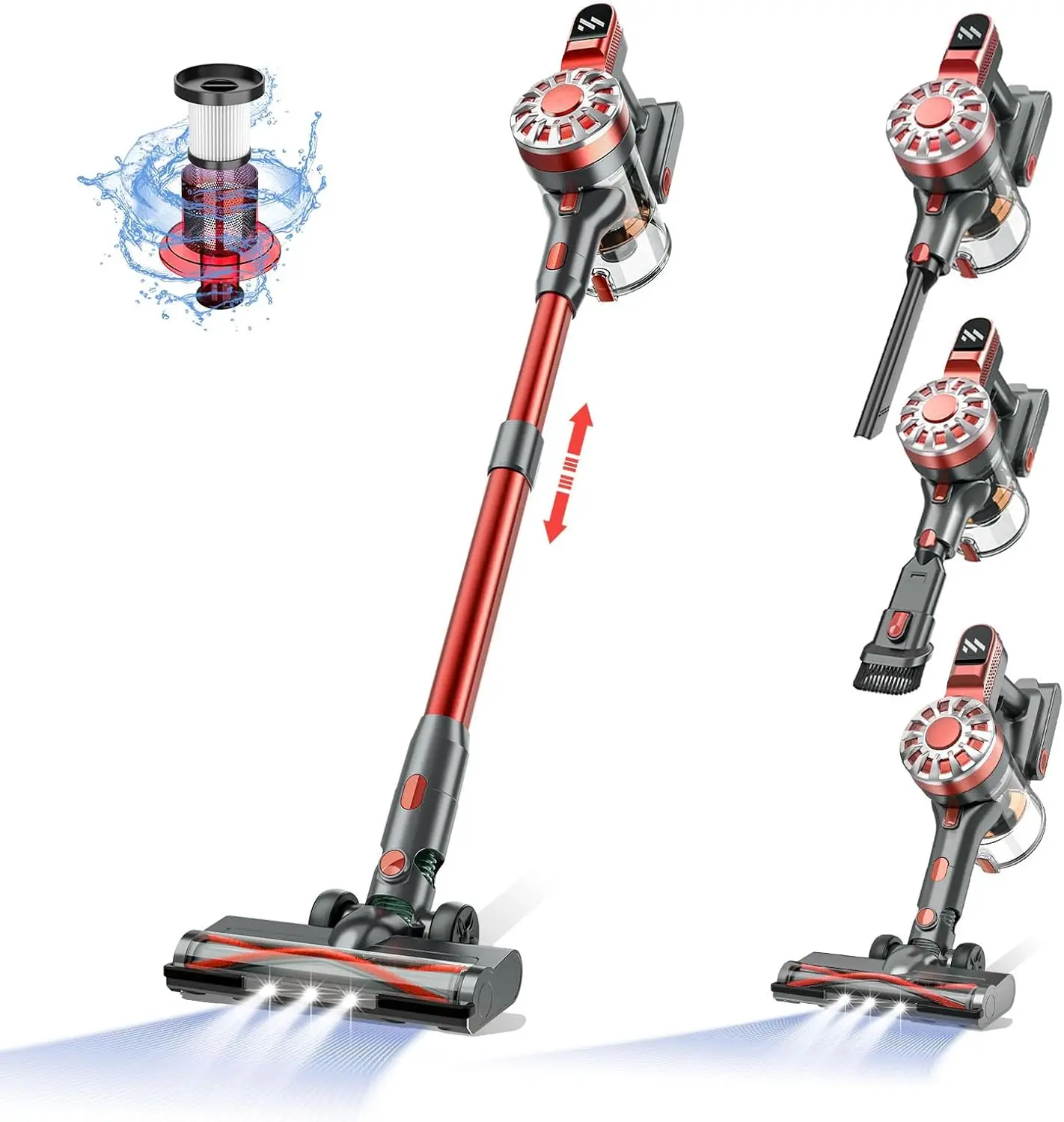 Cleaners for Home,Cordless Vacuum Cleaner with Powerful Suction,Cordless Stick Vacuum Cleaner Rechargeable Vacuum Up to 35 Mins