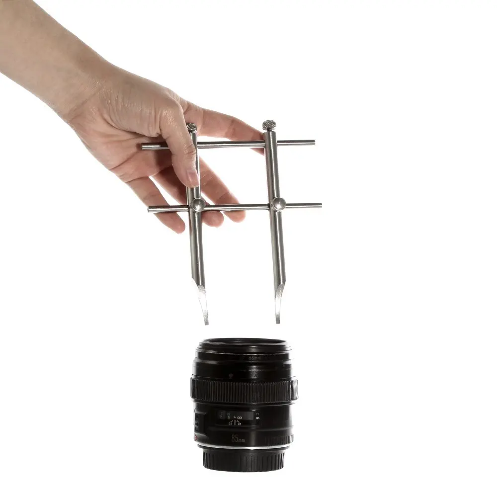 Klucz płaski i stożkowy 0-100mm do obiektywów i filtrów aparatów DSLR, profesjonalne narzędzie do naprawy i otwierania większości obiektywów i filtrów. — zdjęcie produktu 4