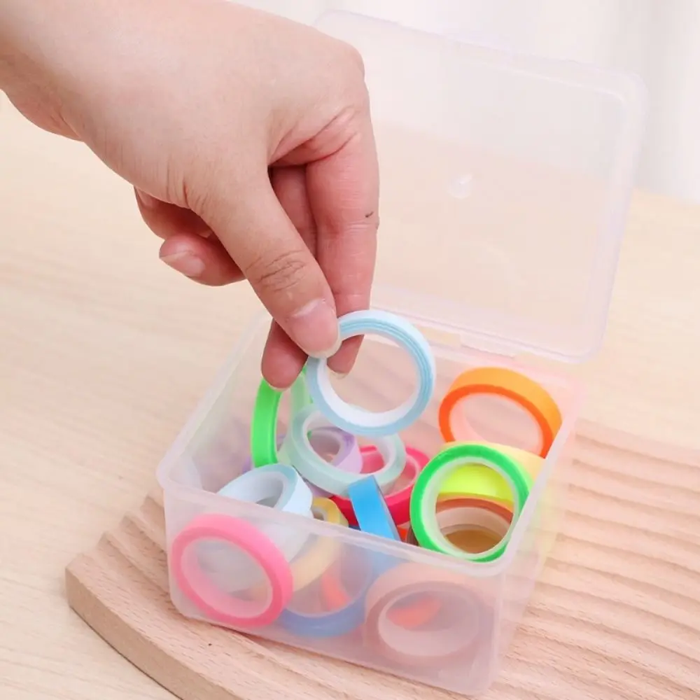 Multi-purpose Clear Plastic Storage Box Small Rectangular Shape with Lid for Storing Jewelry Headband Storage Case Container