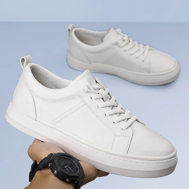 

Men's Sneakers and Casual Shoes for Man Shoes Mesh Ventilation, First-layer Cowhide, Front Lace-up, Rubber Sole N-95188
