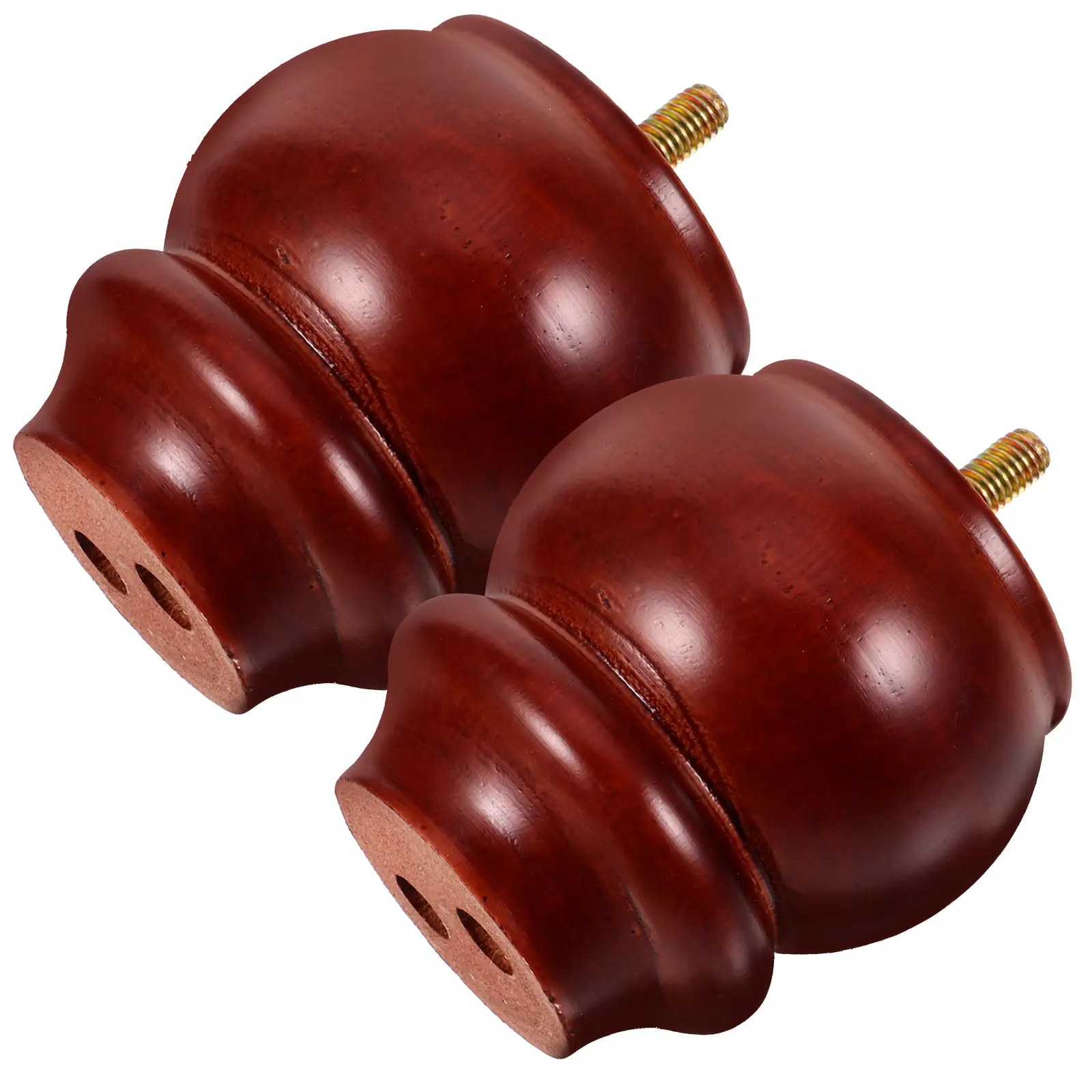 

2Pcs Wooden Furniture Feet Set Sturdy Natural Wood Chair Legs Table Sofa Cabinet Legs Replacement for Home Use Small Noise