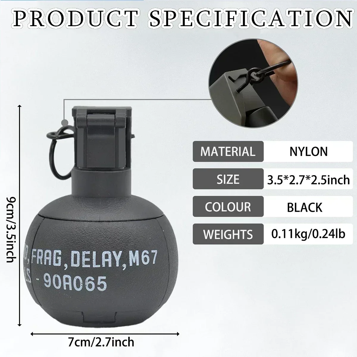 1/3 قطعة نموذج قنبلة يدوية لعبة الادسنس الألوان اللمسية مع 1 حقيبة الذخيرة متعة تأثير حلقة سحب قنبلة يدوية لعب للبالغين الرياضة في الهواء الطلق