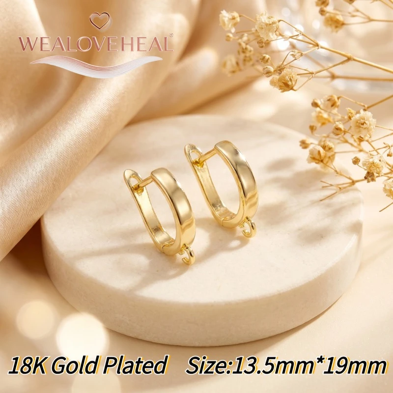 schmuckherstellung zubehör，18K Gold/Rhodium plattierte Hebelverschluss-Ohrringkomponenten, Messing-Pavé-CZ-Zirkon-Dreieckstab-Ohrhaken für DIY-Schmuckherstellung – Detail 24
