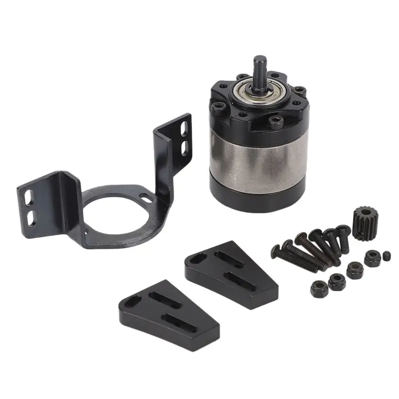 【STOCK】1:17 Gear Ratio Planetary Transmission Box Reduction with Mount for 1/10 RC Crawler Car D90 SCX10