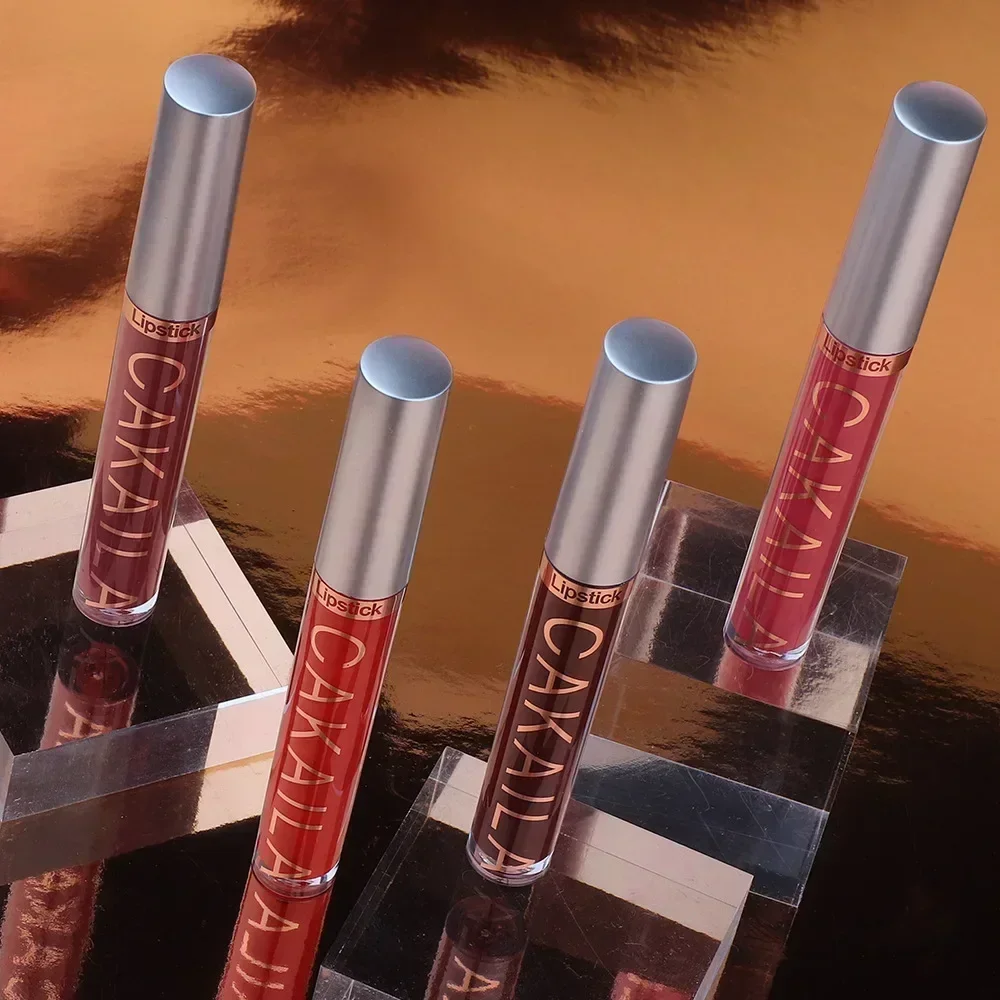 Lápices labiales líquidos, maquillaje de labios resistente al agua, lápiz labial de terciopelo mate, brillo de labios rojo, cosmético Sexy, desnudo,