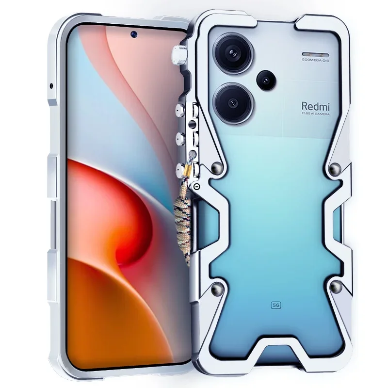 

Metal Aluminum Bumper Shockproof Back Case For Xiaomi Redmi Note13 Pro + Plus 5G Note 13 Pro 4G Bumper Cases Cover Coque