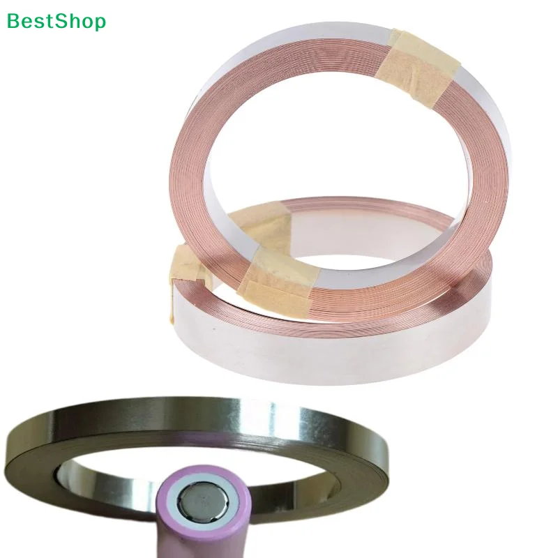 1 Roll Spot Welding Machine Battery Welders 5M 18650 21700 Battery Pure Copper/Nickel Plated Copper Sheet Belt Strip Connector