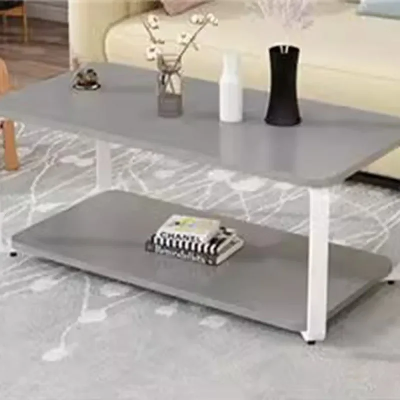 Design Small Storage Coffee Table Clear Ornaments Rectangle Modern Side Coffee Table Wooden Apartamento Mesa Salon Furniture