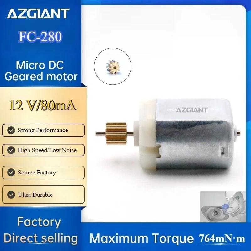 

AZGIANT Fuel Tank Cap Lock Motor for Volvo/Renault/Opel/Vauxhall Series OEM Motor Replacement High Torque Ultra Durable DIY Toys