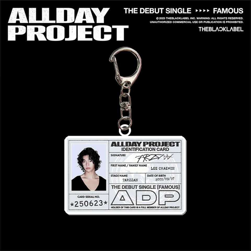 Hot Sale Keychain ALLDAY PROJECT Name Tag Keyring Pendant High