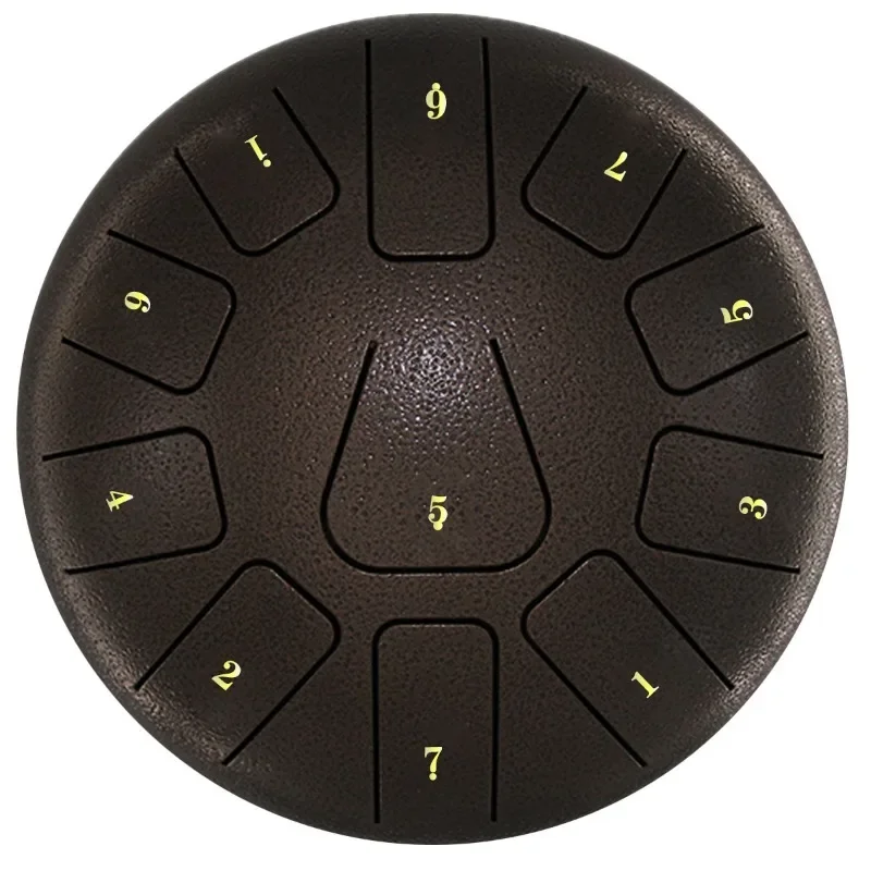 Tamburo per lingua in acciaio da 8 pollici 11 Note tamburi eterei bambini tamburello meditazione Yoga Handpan tamburo strumenti a percussione regalo