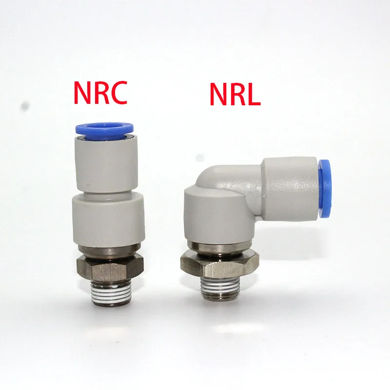 

360° Rotary Connectors Pneumatic Air Fitting Swivel Joint High Speed Rotation 6/8/10/12mm MaleThread M5 1/4 1/2 Quick Coupling