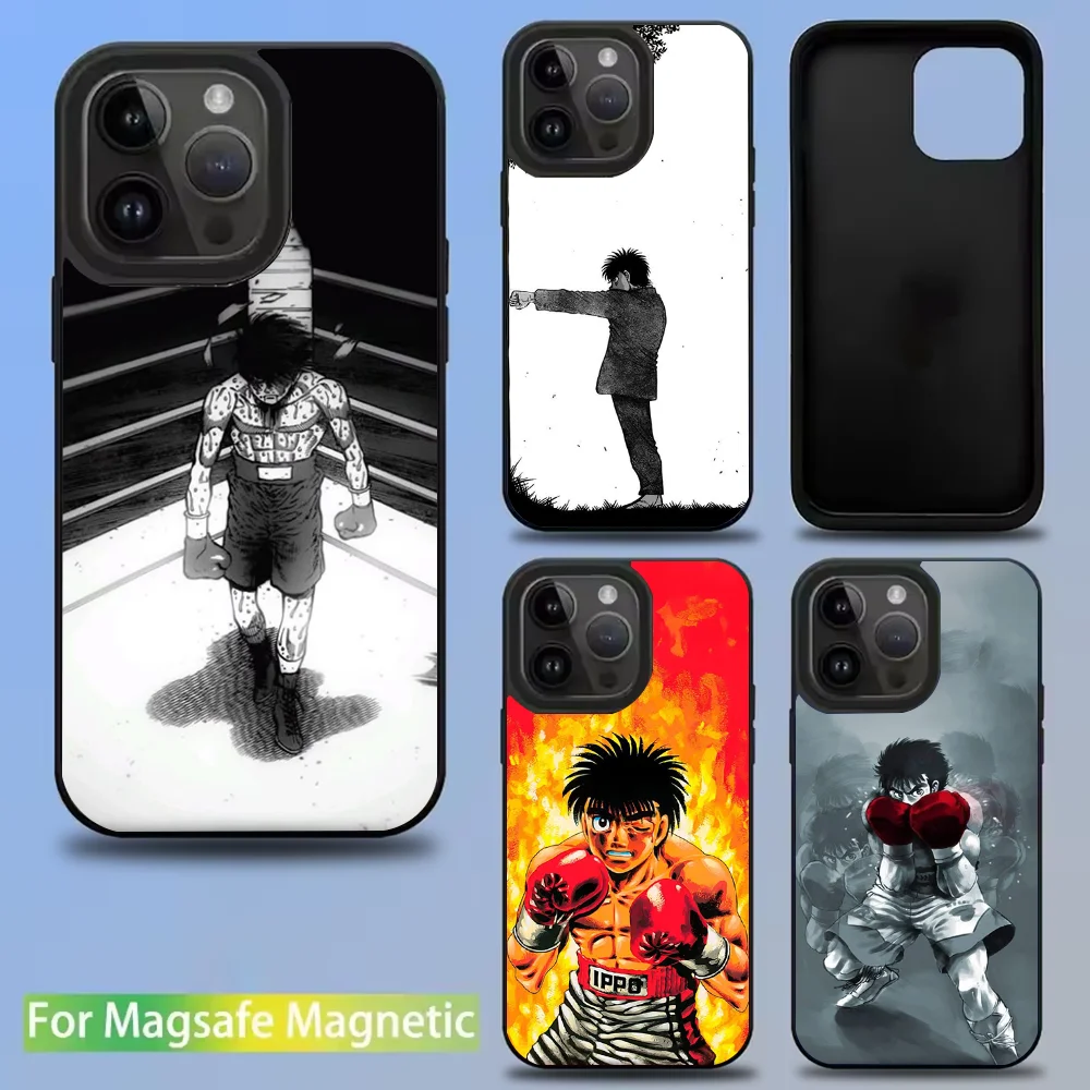 

H-Hajime No Ippo Boxing Phone Case For IPhone 16 15 14 13 12 11 Pro Mini Max Soft Magnetic Cover