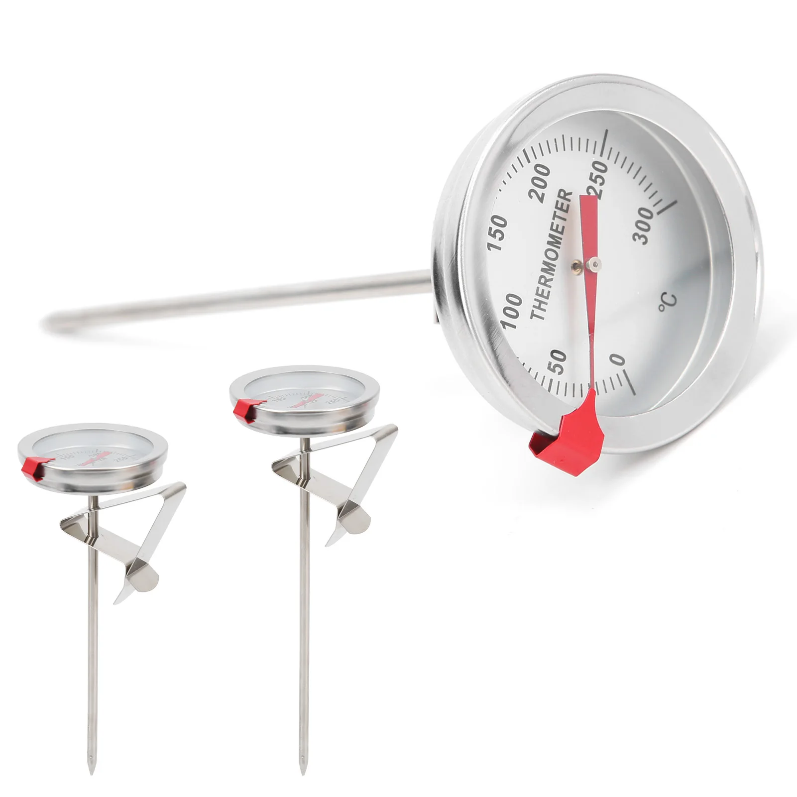 Fry Thermometer Stainless Steel Measuring Tool with 5cm  for Oil Pan TTE35125 Oil Pan Thermometer  Fry Thermometer
