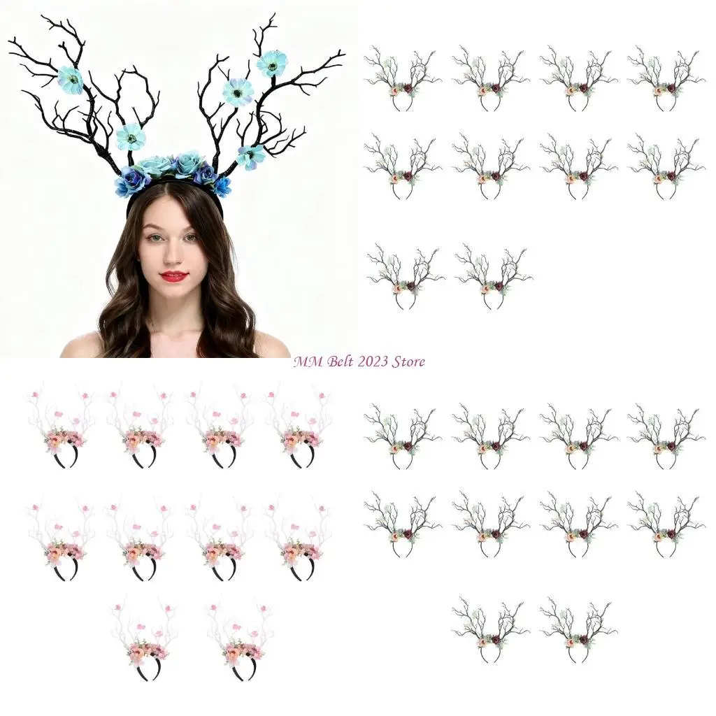 

49ME 10шт. Прекрасный аксессуар для головы в виде цветов и рогов для младенцев и детей. Аксессуар для волос. Подходит для