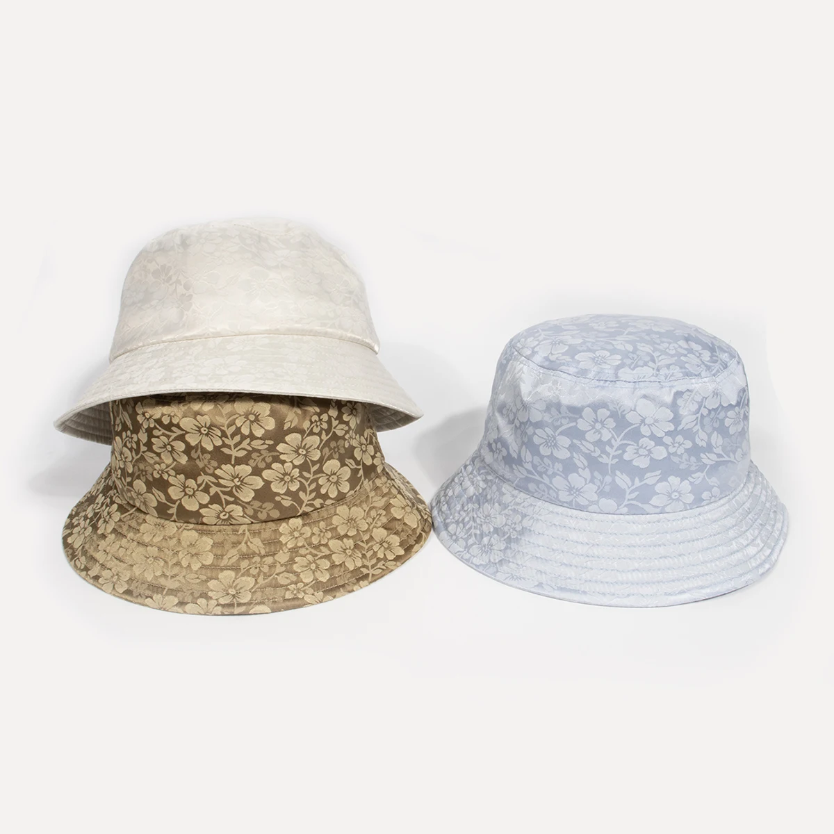 Elegant Floral Pattern Fisherman Hat Ladies Casual Hat Retro Fashionable Women's Cap