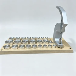 5500 Watchmaker Tool Watch Back Crystal Case Closer Press Set Fitting Repair Part 25Dies Watch Repair Tool Machine Professional