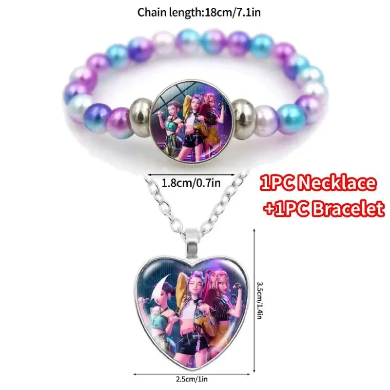 Anime Lumi Mila Zoi Hexenjäger Perlenarmband Cartoon-Figur Halskette Accessoires Schmuck Geburtstag Weihnachtsgeschenk