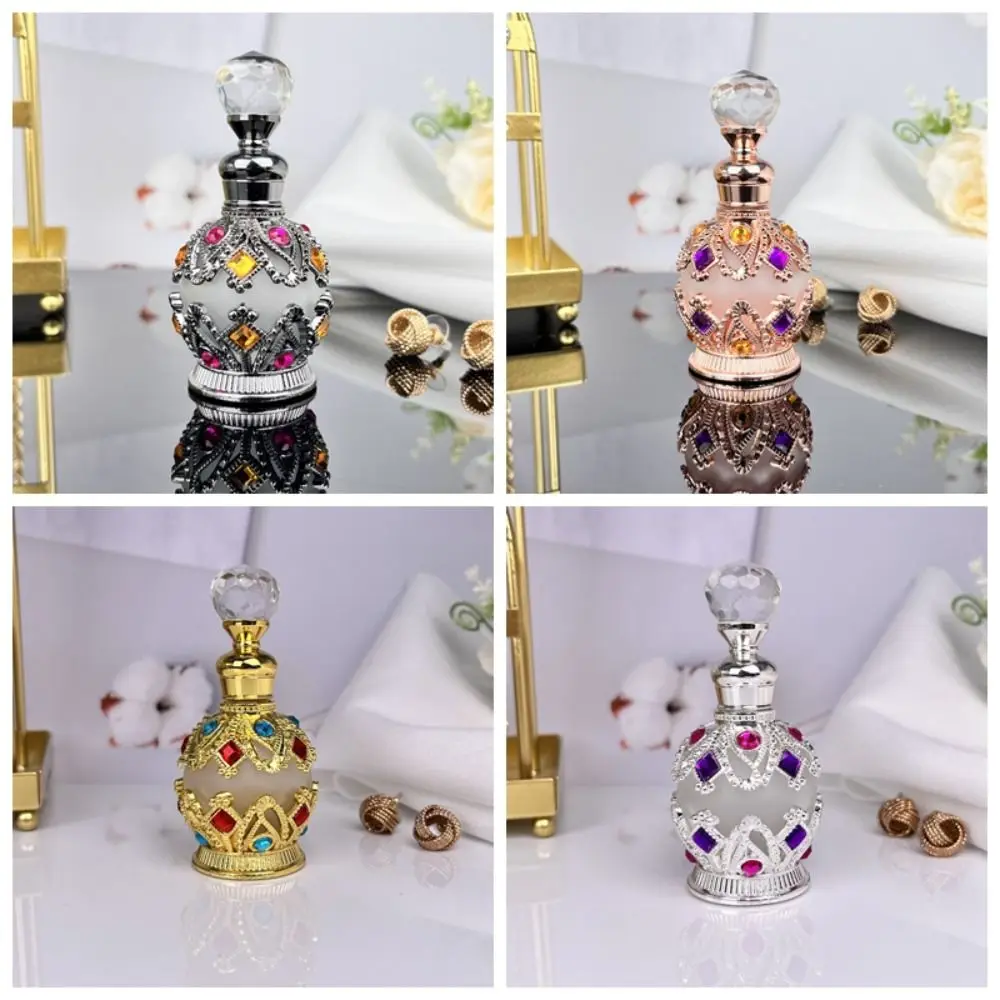 Premium Dubai Essential Oil Storage Bottle 15ML Thickened Perfume Containers Shining Exquisite Split Bottle Girls