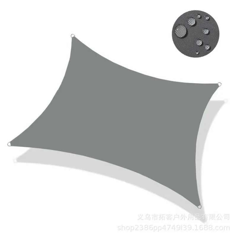 3.6x3.6x3.6M Triangle Sun Shade Sail 420D Oxford Fabric Waterproof UV Block Outdoor Patio Awning for Garden Backyard Pool Deck