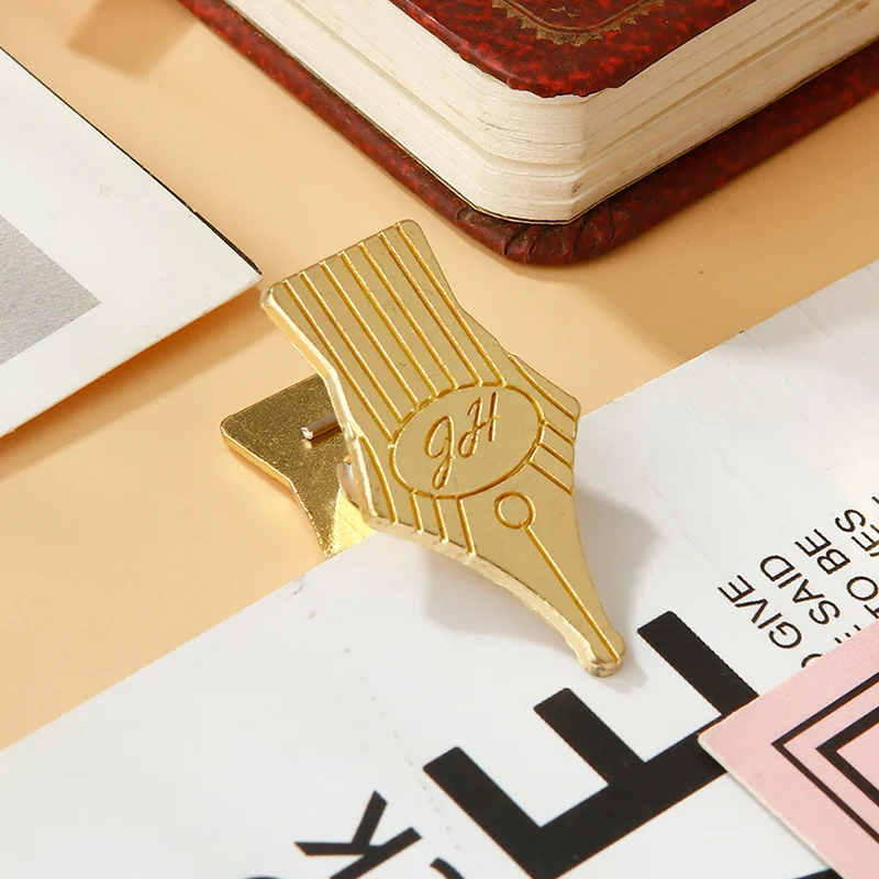 2PCS Metall Spitze Binder Clips Bill Binder Clip Foldback Notizen Brief Datei Papier Clip Bindung Sicherung Clip Schreibwaren – Detail 7
