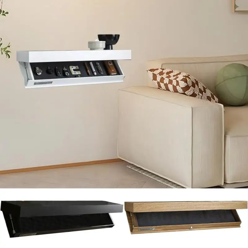 

Wall Mounted Concealment Shelf Wooden Concealment Storage Concealment Shelf With Trap Door For Wall Decorations Storage Box