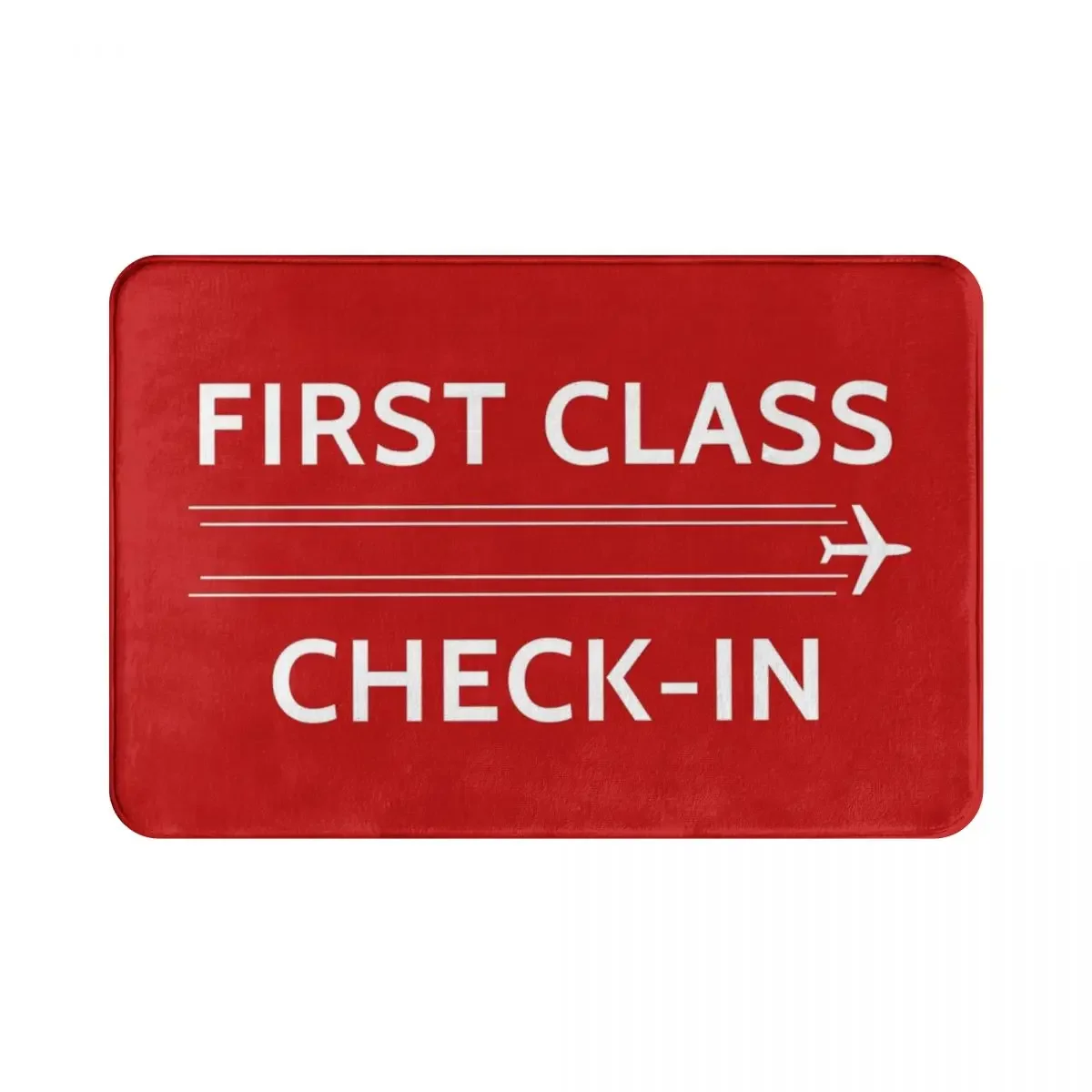 

First Class Check-In Sign Doormat Rug carpet Mat Footpad Polyester Anti-slip Sand Scraping Entrance Kitchen Bedroom balcony