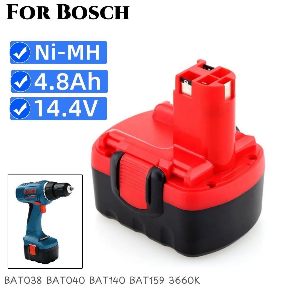 

4800mAh for bosch 14.4v battery BAT038 Battery BAT040, BAT140, GSR 14.4 V, 35614,BAT041 Battery Power Tool