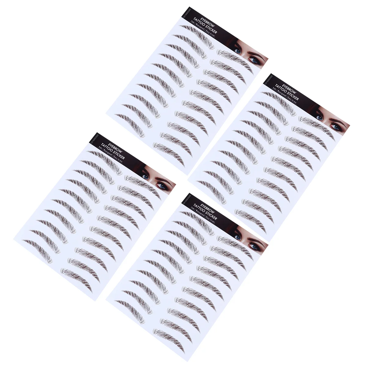 Reusable False Eyelash Sticker Eyebrow Stickers Artificial Tool Imitation Makeup Cosmetics