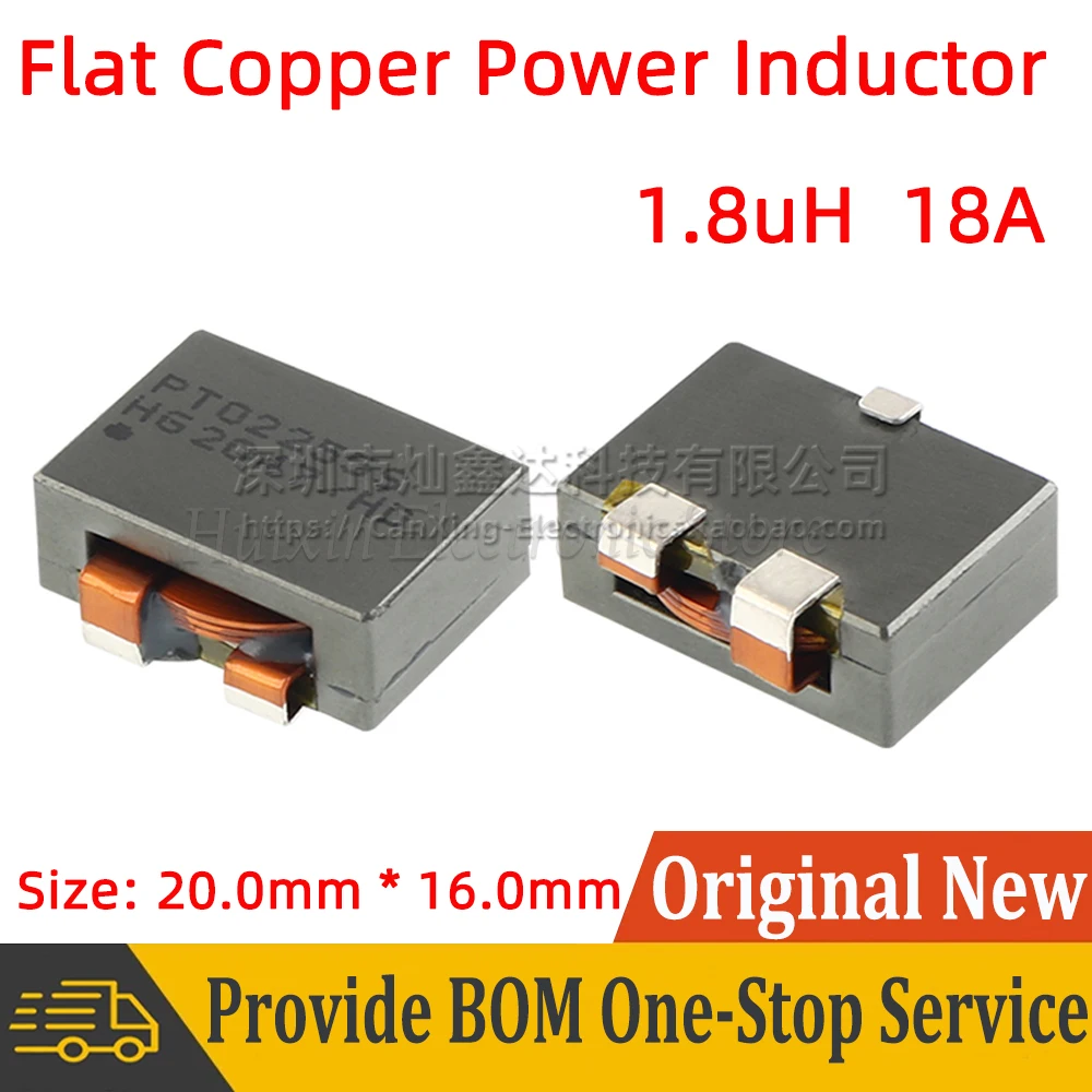 

5pcs PT02255S SMD SMT Power Inductor Inductance 1.8uH 18A High Current Flat Copper Filter 20mm*16mm