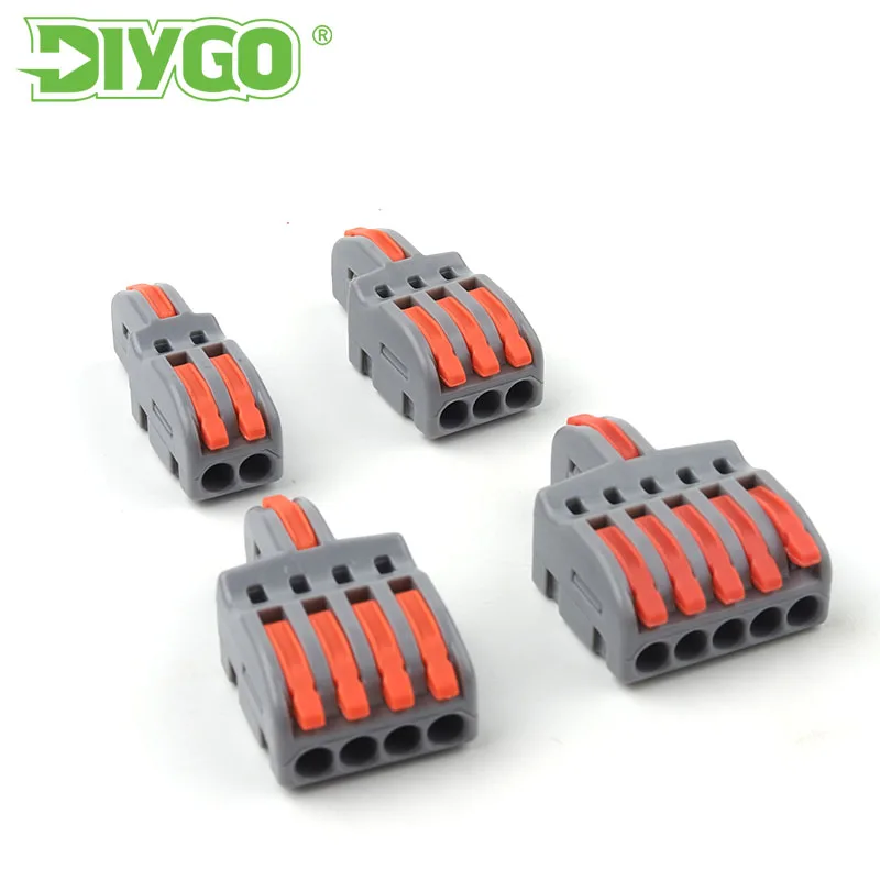 

25/50/100PCS 1 in multiple out Universal Mini Quick Splicing Multiplex Butt Wire Connector For Home Terminal Block 28-12AWG