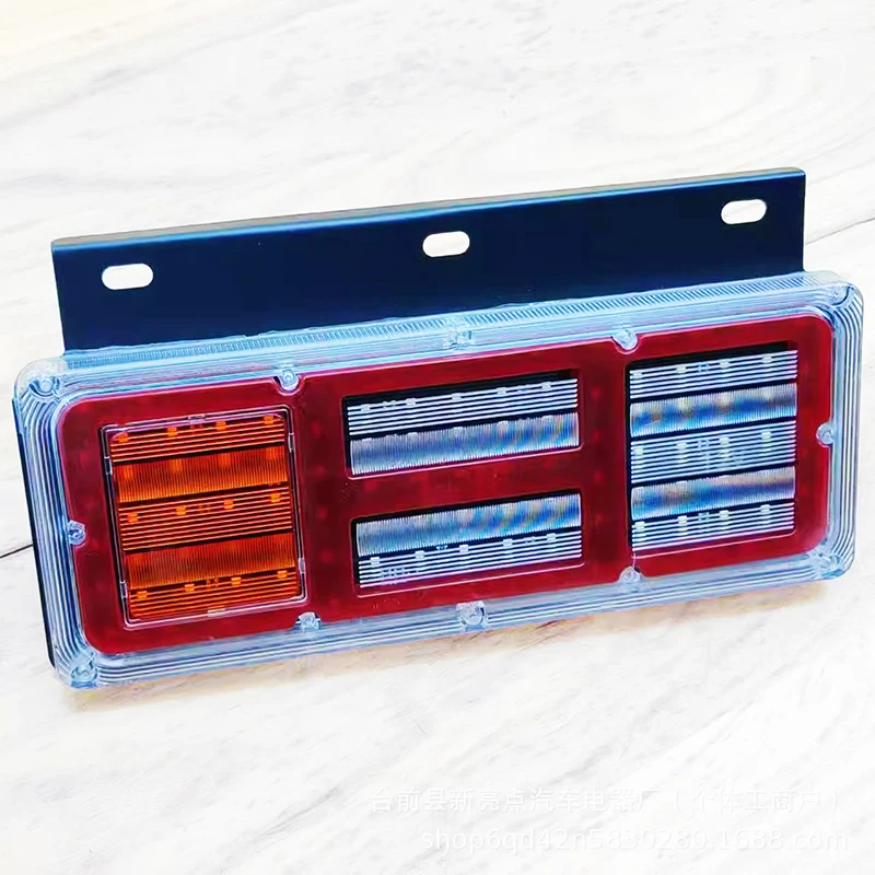 

2PCS LED Rear Tail Lights for Light Trucks 12V/24V Reversing Steering Electronic Waterproof Guide Lights Truck Accessories