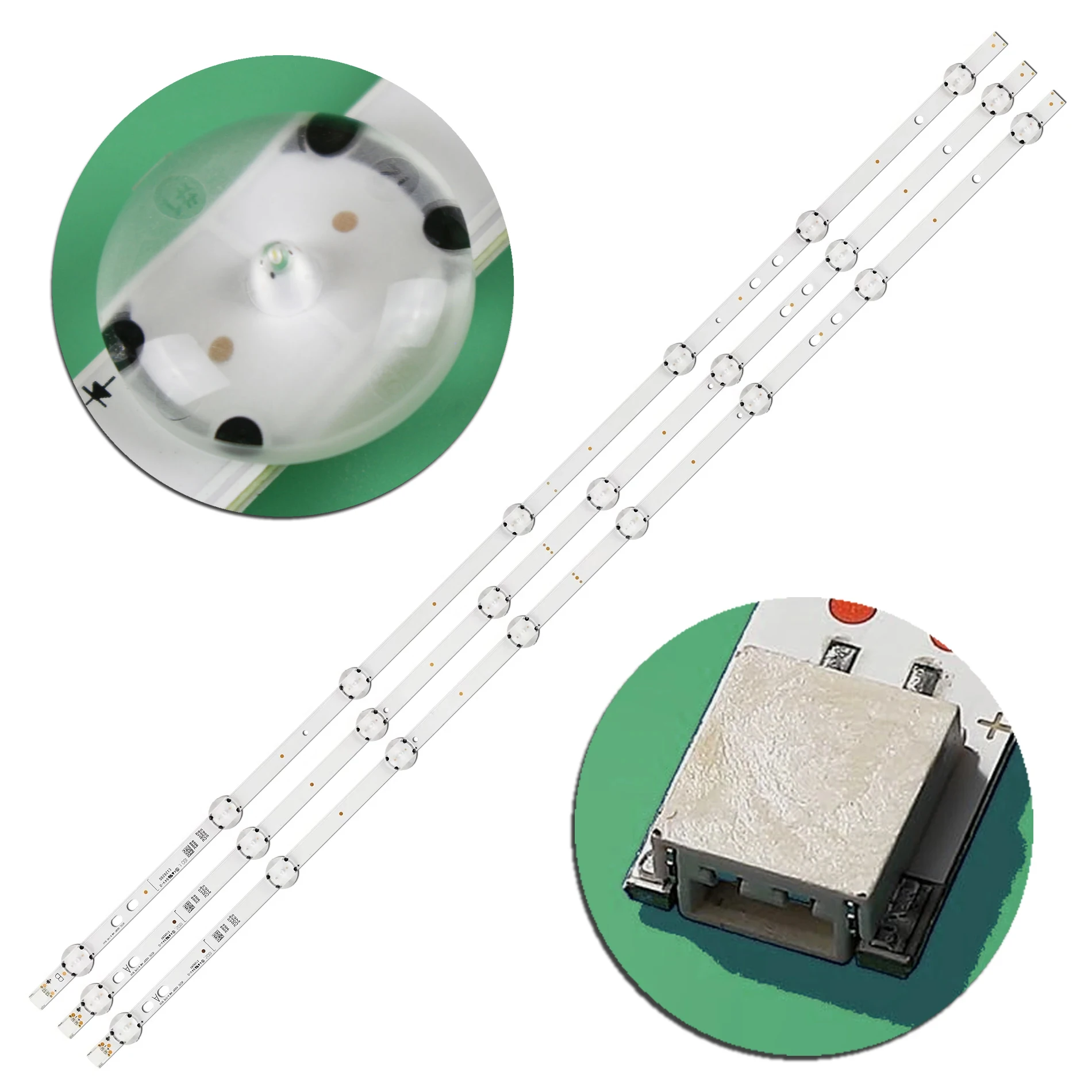 New 3 PCS LED backlight strip For LB40017 V0_05_38S VES400UNDS-2D-N11 VES400UNDS-2D-N12 VES400UNDS-2D-N14 Bush 40 inch tv