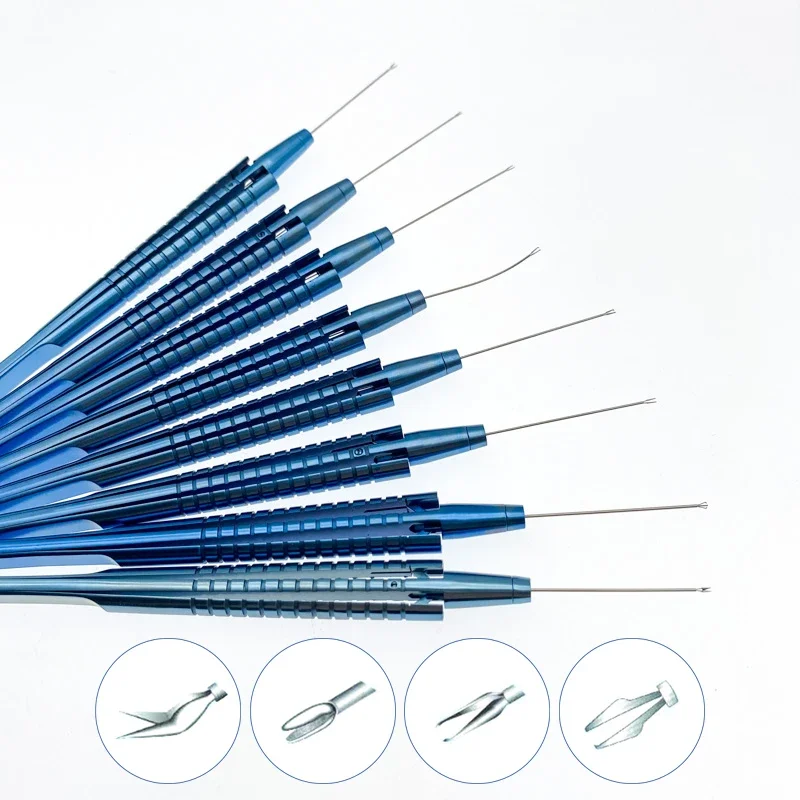 Tytanowe kleszcze capsulorhesis 23G/25G wewnątrzgałkowe mikroinstrumenty okulistyczne