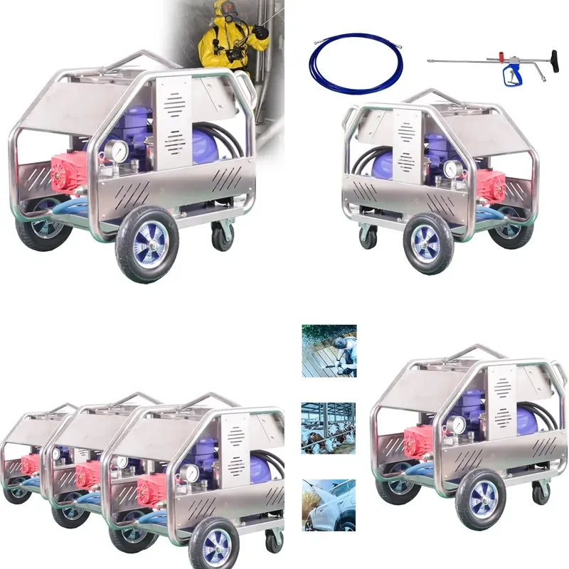 for 500Kg Ultra High Pressure Washer 380V High Power Car Washer Powerful Commercial Industrial Water Gun Pump