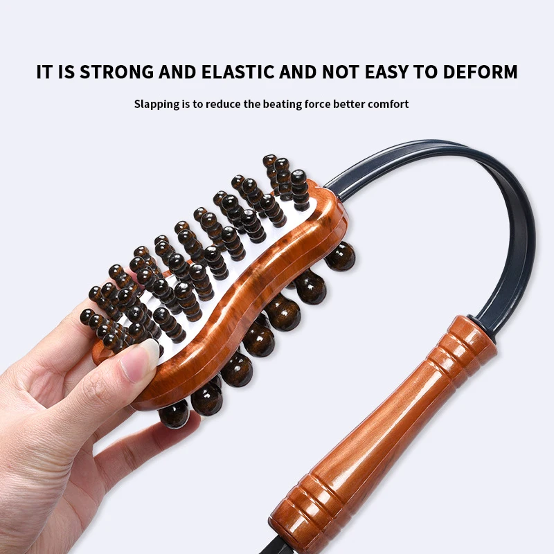 360-degree rotation head manual body massage relieve fatigue gold massage beat dredge the meridian massage hammer