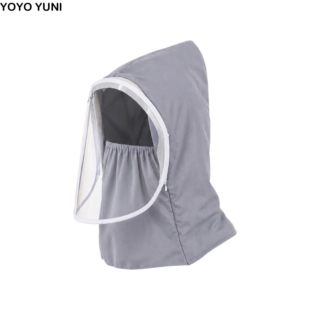 Dust Proof Full Face Mask Saliva-Proof Anti Fog Face Protective Shield Detachable Anti Oil Splash Clear Face Cover Garden