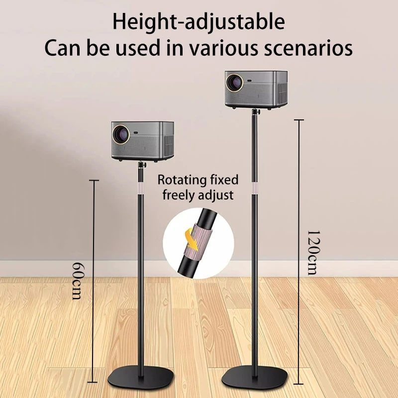 Metal Projector Racks 360° Rotation Projector Holder Portable Lift Adjustable Projectors Stand Bedroom Floor Projectors Brackets