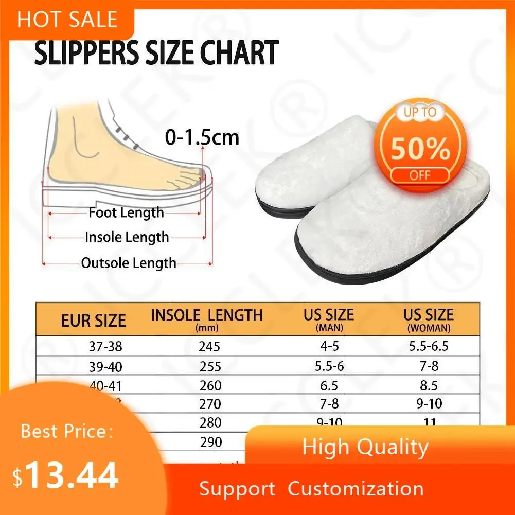 Aphex Twin Electronic Music Mixer Home Cotton Custom Slippers Mens Womens Sandals Plush Bedroom Keep Warm Shoe Thermal Slipper