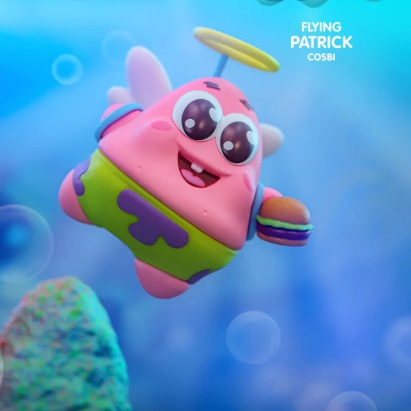 Caja ciega de juguetes calientes genuinos Haimianbaobao Spongebob Squarepants serie Anime figura de acción Kawaii regalos de cumpleaños sorpresa de moda