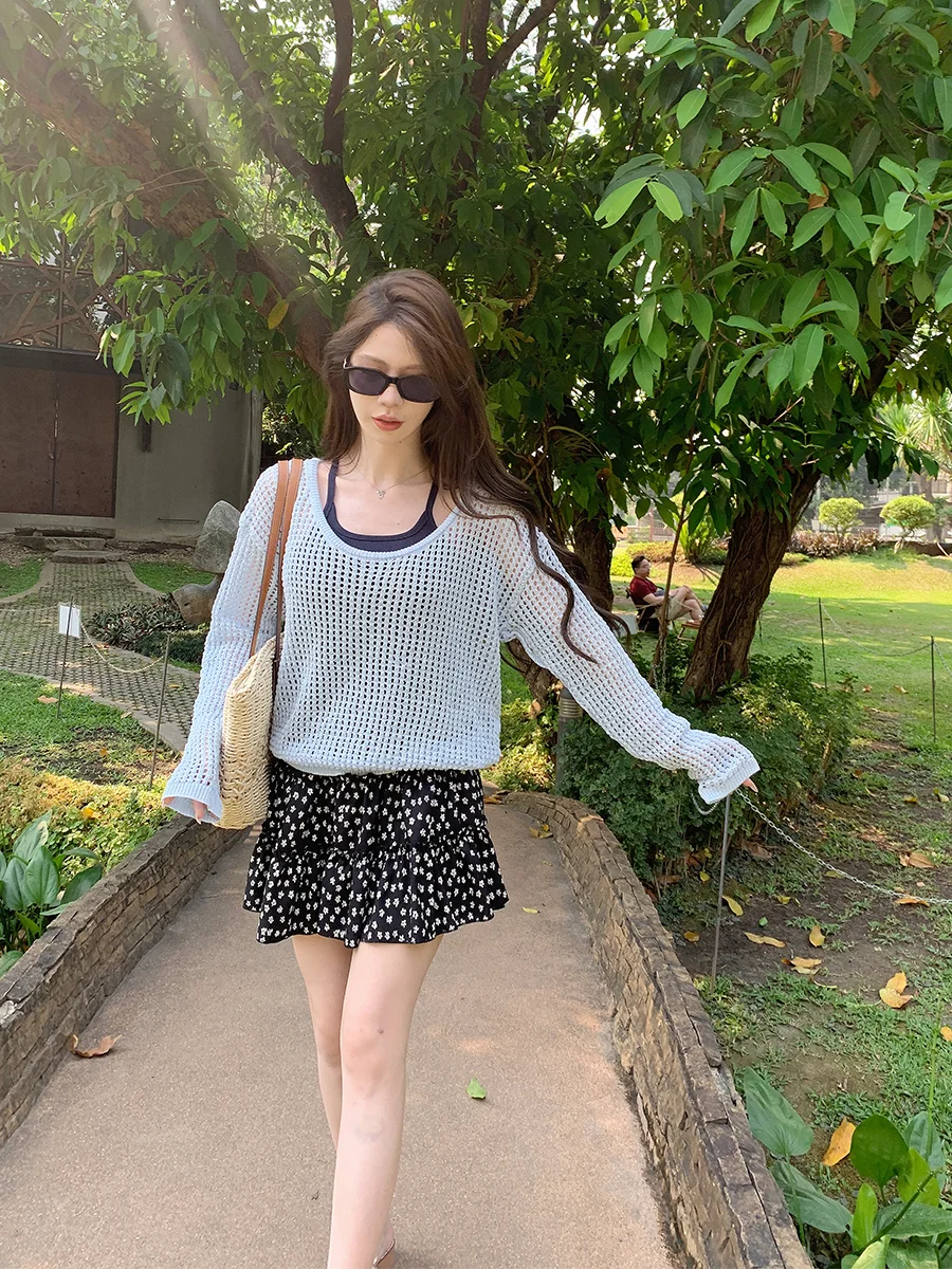 

Bla Floral Print f Skirt Women's Summer Polka Dot Cake Skirt Sweet ort Skirt Commute Sle Loose Fit High Waist