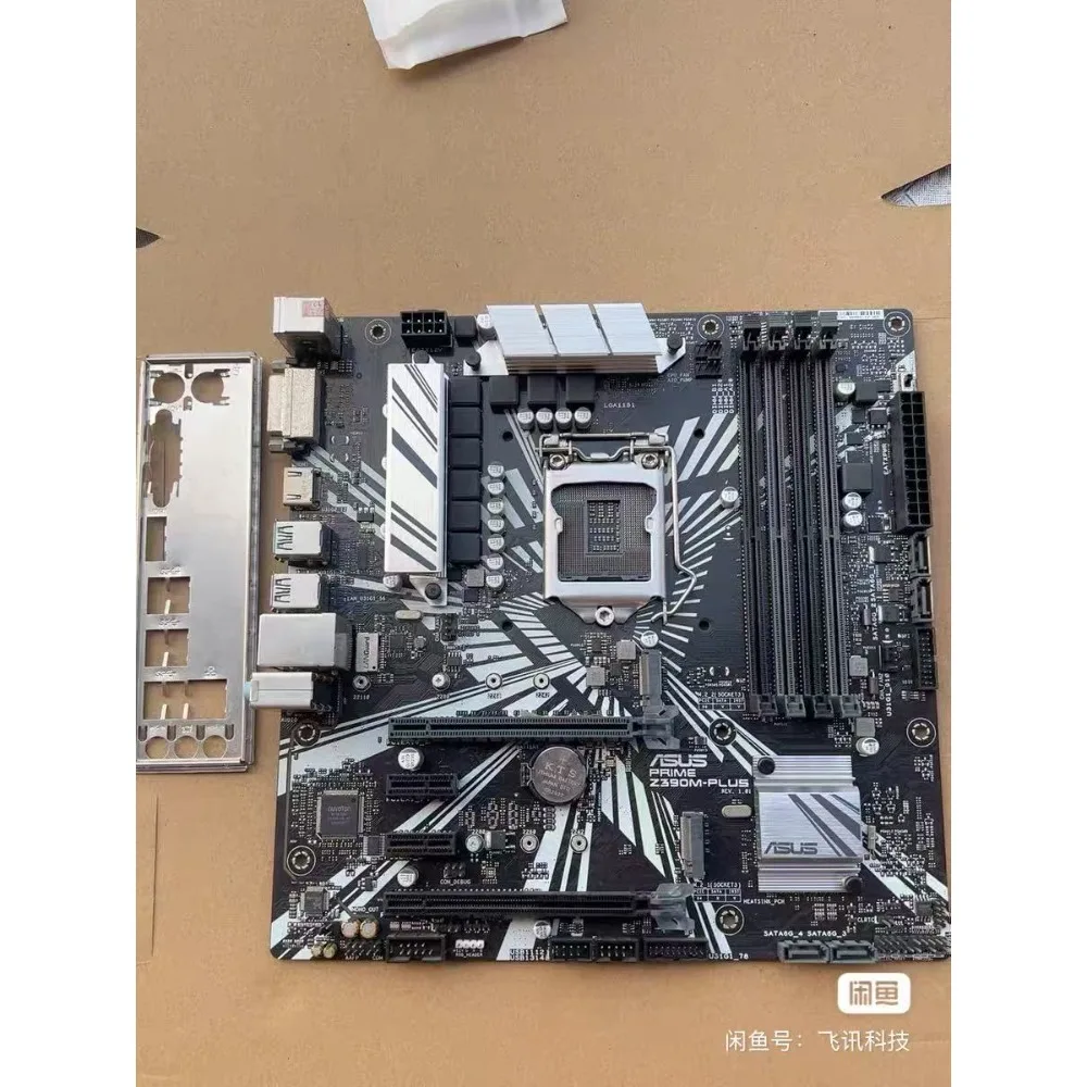 Carte mère ASUS PRIME Z390M-PLUS, socket LGA1151, compatible avec les processeurs Intel Core de 8e et 9e génération, dotée de deux interfaces M.2.