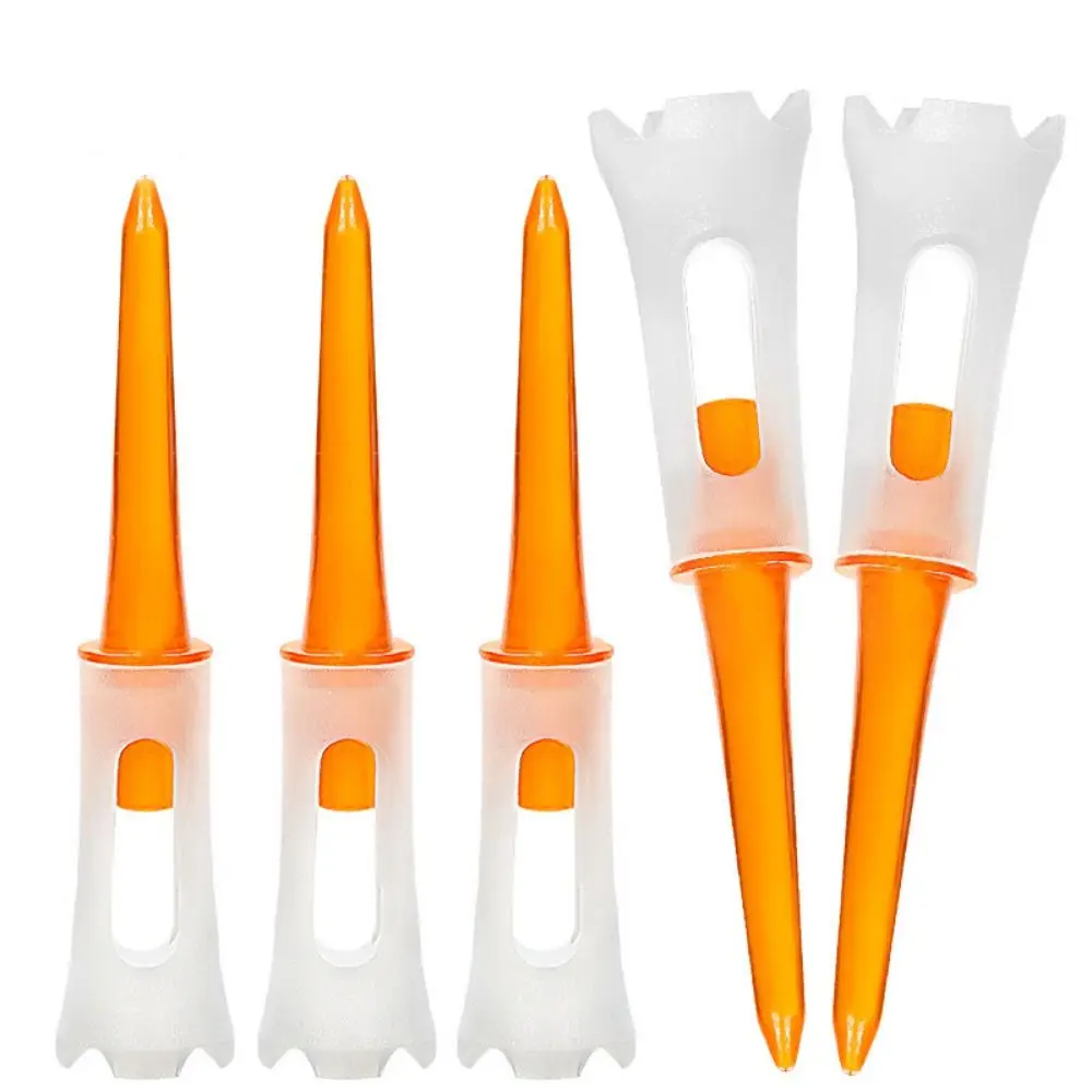 10 قطعة/الوحدة حامل الكرة جولف تيز وسادة مطاطية 83 مللي متر نوادي الغولف المحملة متعدد الألوان منخفضة المقاومة جولف أدوات التدريب #1