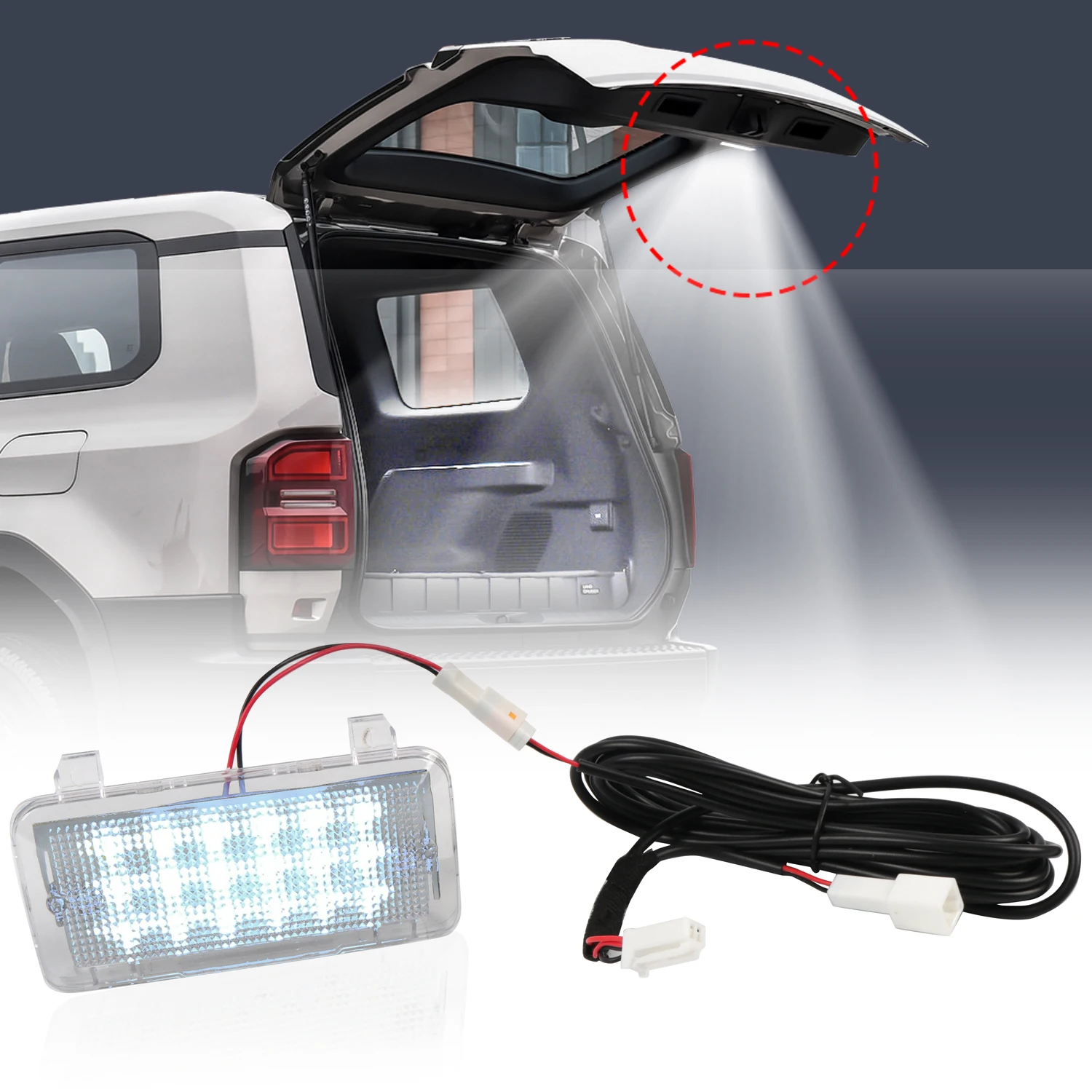 Power Tailgate Illumination LED Trunk Hatch Door Light Fit for Toyota Land Cruiser Prado J250 LC250 2024 2025