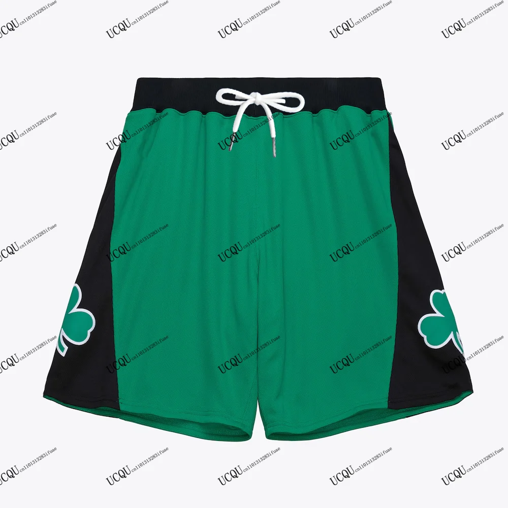 بوسطن شامروك نمط 2025-26 جديد وصول خمر كرة السلة الأمريكية السراويل الكبار رياضي لباس غير رسمي للجنسين 2007-08 الموسم #1