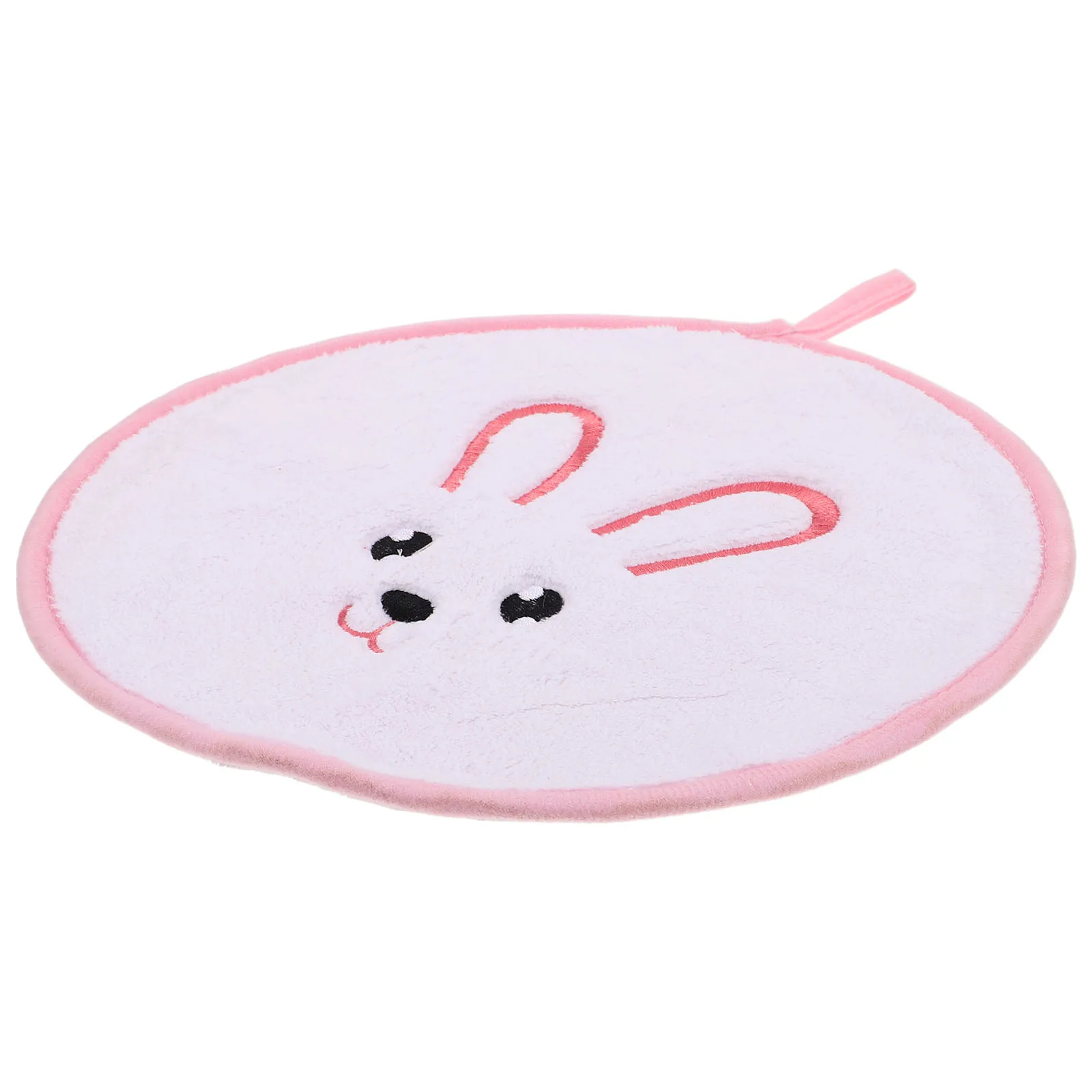 

Face Cloth Soft Coral Fleece Bunny H Towels Children Rag Animal Drying Kitchen Hangable Loop Multifunctional Design High