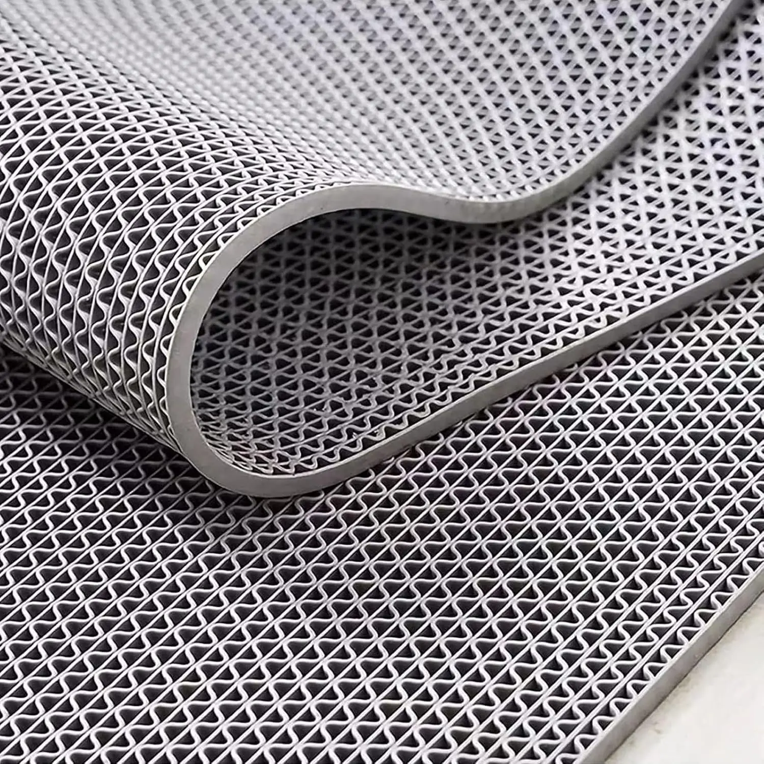 

Non-Slip PVC Drainage Mat, 0.23'' Thick for Pool, Bathroom, Garage, Basement, Backyard, Kitchen - 3x10Ft