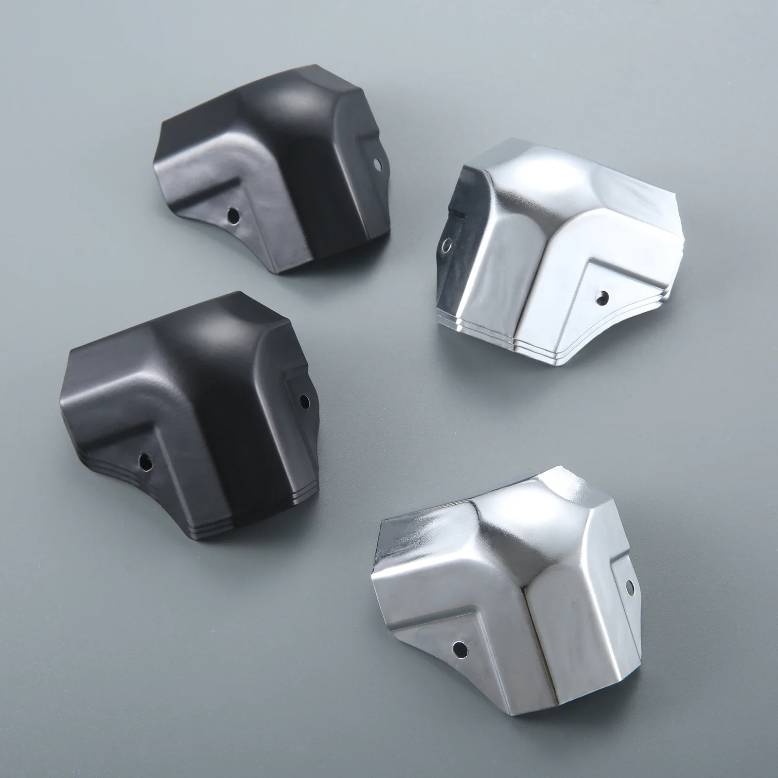 4pcs 50*50*36mm Corners Protector Aluminum Box Angle Three-Sided Corner Guard Brackets Furniture Wrap Case Edge Cover