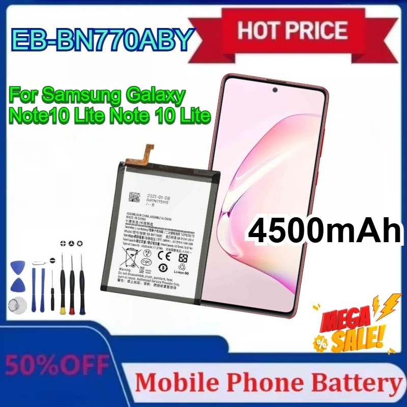 

New EB-BN770ABY 4500mAh High Quality Replacement Battery For Samsung Galaxy Note10 Lite N770 N770F With Tools